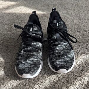 adidas Cloudfoam Black and White Sneakers